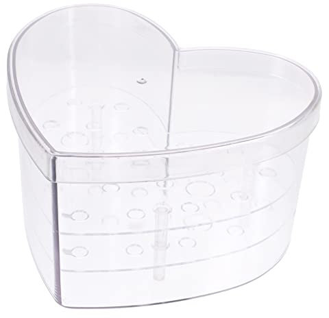 PartyKindom Kasten Blumenkasten in Herzform quadratischer Blumentopf klarer Behälter Blumenkästen Herzschachteln für Blumen Rose konservierte Geschenkbox Verpackung Herz-Box Acryl