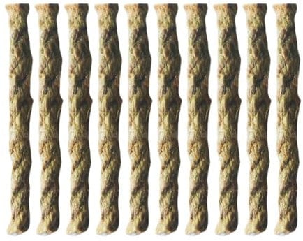 10/100 Pcs Natural Tinder Fire Starter Rope,Long-Lasting Tinder Rope,Windproof Camping Cooking Kindling Tinder,Camping Gear Fire Starter Kit,for Backpacking, Hiking, Camping, Hunting,Fishing