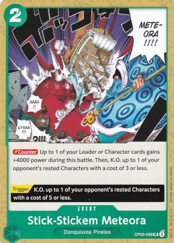 Stick-Stickem Meteora (OP05-039) - Uncommon - Awakening of The New - One Piece Card Game - Einzelkarte - mit LMS Trading Grußkarte