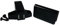 Magnetic Pressure Push Latch 1k Pull with Matching Strike Plate (Black) for Glass or Mirrored Cabinet Doors from 3/16” to 1/4” Thick. by E.H.C.