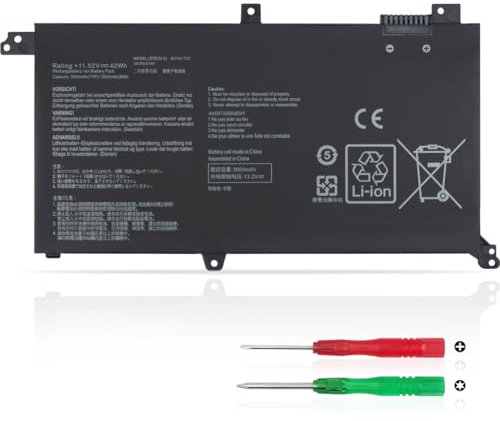 KXRSII B31N1732 Laptop Akku für ASUS VivoBook S14 S430U FX571GT S430UA F571G F571GT X571G X571GT K571G K571GT A571G X430U X430UA K430U RX571LH NX571LH FX571GT-AL767T B31Bi9H 42Wh