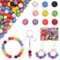 Mispudin 100 Stück Bunt Glitzerperlen zum Auffädeln, Strass Perlen 10mm, Disco Ball Perlen für DIY Shamballa Armband Halskette Party Dekoration