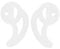 COLLBATH 1 Pair Silicone Ear Insert Ear Mold Acoustic Tube Earpiece Fin Earbud Replacement Ear Mold Ear Buds Acoustic Tube Earpiece Silicone Earbud White
