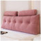 Bett Rückenkissen mit Nackenrollenkissen, Bequemes Groß Lesekissen für Bett und Sofa, Keilkissen mit waschbarem Bezug, Kissen Bett Rückenkissen Lesekissen für Bett Rückenlehne,Pink-180Cm