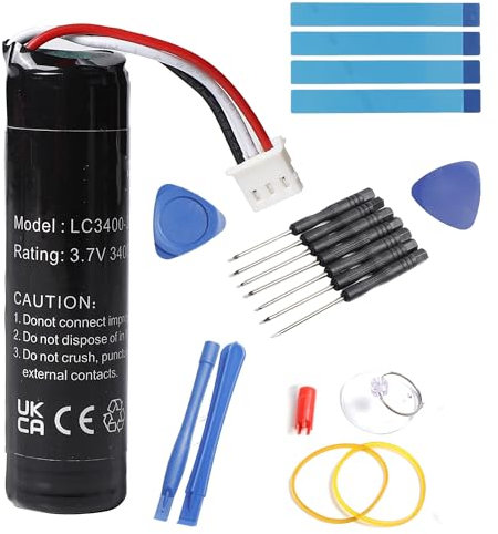 Fuworance 3400mAh 3.7V 12.24Wh Ersatzakku Kompatibel mit Petzl Nao/Nao+ Plus Scheinwerfer Wiederaufladbar Lithium Ionen Akku Hohe Kapazität Schnellladung mit Reparatur-Werkzeugkasten
