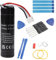 Fuworance 3400mAh 3.7V 12.24Wh Replacement Battery Compatible with Petzl Nao/Nao+ Plus Headlamp Rechargeable Lithium-ion Battery High Capacity Fast Charging with Repair Tool Kit