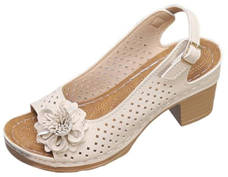 Luadnysin Sandales Femme Talon Orthopédiques Été Chaussure Plateforme Confort Escarpin Petit Nu Pieds Chaussures Mariage Dorée Pantoufle Pied Sandale Mule Confortable Nue a Chausson #