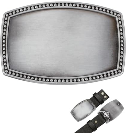 BENECREAT Ersatzgürtelschnalle Vintage Gürtelschnalle Western Cowboy Schnallen Aus Legierung Blankes Trägertop Mit Anstecknadel Passend Für Breite Bänder