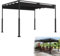 YRHome 3x4M Pergola mit Schiebedac Gartenpavillon aus Stahl & Polyester Wasserdicht & Winterfest Freistehendes Terrassendach mit robusten Metallsäulen Sonnenschutz für Terrasse & Garten Schwarz