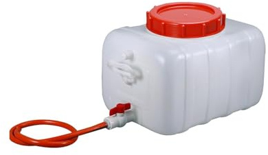 Vattentank Med Kran 25L/35L/50L/80L/110L/200L Vattenbehållare För Camping, Bärbar Första Hjälpen-Vattenbehållare För Vandring Utomhus, Husbil, Självständig Biltur(Size:25L)