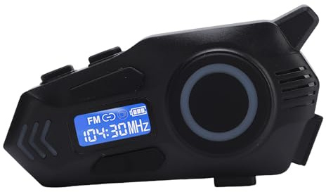 Bewinner Motorrad Helm Headset, Geräusch Unterdrückung Kopfhörer Helm Intercom mit 5.4, 40H Spielzeit, IPX8 Wasserdicht für Full Face Open Face Helme