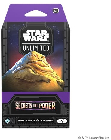 Asmodee FFG Star Wars Unlimited Sammelkartenspiel, Geheimnisse der Macht, über 16 Karten, TCG ab 12 Jahren, für 2 Spieler, Spanisch