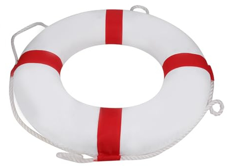 Rettungsring für Schwimmbad, Boot, Fluss, Strand, Schaumstoffring, tragbar, für Erwachsene, leicht, bequem, sicher, EIN Blickfang (Mittel: Ca.17,6 x 16,2 x 10 cm / 6,93 x 6,38 x 3,94 Zoll)