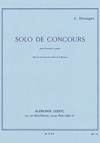 Solo De Concours. Klarinette mit Begleitung.