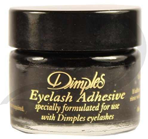 Dimples Waterproof Clear Or Black Eyelash Glue (Black)