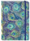 Punch Studio Bungee-Tagebuch mit Pfauenfedern, 11,4 x 16,5 cm