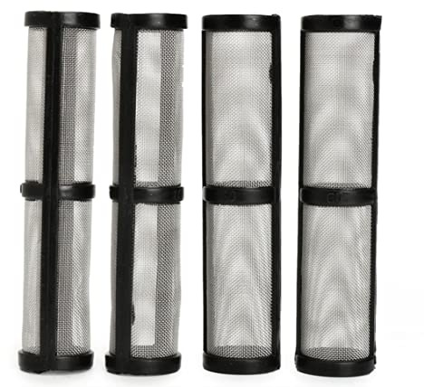 MJJEsports 4Pcs Black Airless Sprayer Spray Pump Filter 60 Mesh Screen Compatible with Graco 390 395 495 595 Sprayer