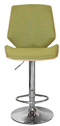 Küchenhocker Höhenverstellbar Bartisch mit Barhocker 360° Drehbar Küchenstühle Barhocker Holz mit Rückenlehne Barstuhl mit Armlehnen (Color : Green)