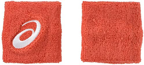 asics Wrist Band Muñequeras, Unisex-Adult, Sunrise Red, Talla única