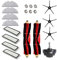 Kit di accessori di ricambio per aspirapolvere Xiaomi Roborock S6 S60 S65 S5 MAX T6, 20 pezzi, include 2 spazzole a rullo, 3 spazzole laterali, 4 filtri, 3 panni per mocio, 6 nuclei per acqua, 1 ruota