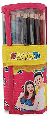 Me Contro Te Sofi e Luì Astuccio Scuola/Rotolo Portacolori 24 Pastelli Tinta Unita