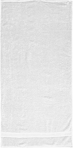 REDBEST Duschtuch Chicago weiß Größe 70x140 cm - saugstark, strapazierfähig, ideal für Reisen, Sport (weitere Farben)