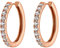 Heideman Ohrringe Damen Leni rose goldfarbend aus Edelstahl rosegold farbend matt Ohrschmuck für Frauen mit Stein weiss
