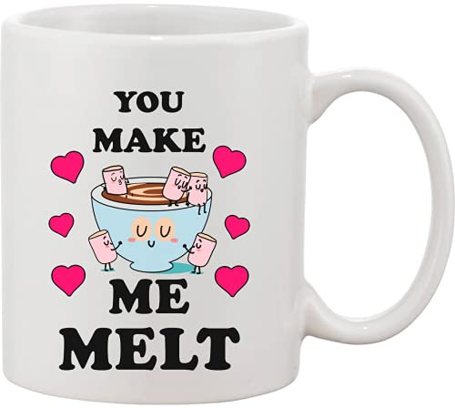 You Make Me Melt Tasse en céramique Motif petits guimauves