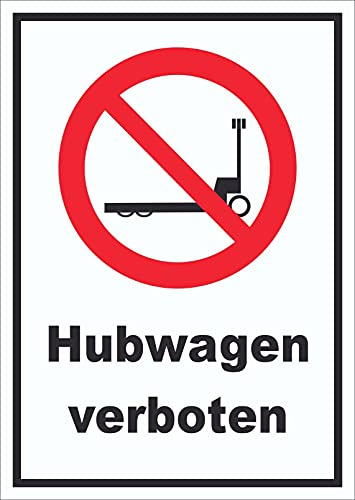 Schild Hubwagen verboten A5 (148x210mm)