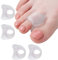 4 Pcs Separatori per dita dei piedi, Protezione Dito del Piede, Piccoli Raddrizzatori a Martello per Dita Storte, Alleviano lo Sfregamento e L'attrito