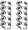 Profiwoab 10 Piece Jubilee Pipe Adjustable 304 Stainless Steel Hose Clips Set, Duct Clamps for Securing Hoses and Pipes Tube 21-44mm