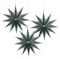SUNBEAUTY Paper Christmas Decorations, 3Pcs 30CM 12-Pointed Star Christmas Tree Decorations, Grey 3D Hanging Paper Stars, Christmas Hanging Star Wedding Birthday Christmas Decorations