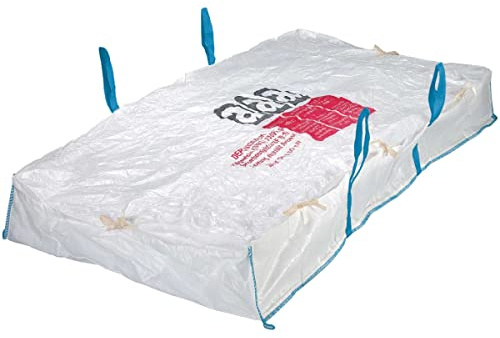 Safetytex PLATTENBAG Asbest 1500 kg 320x125x30 cm BigBag (5 Stück) | Entsorgung, Schüttgutbehälter, Big Pack, Transportsack, Platten Bag, hohe Tragfähigkeit, robust