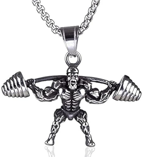 DUTACK Fitness-Halskette für Männer, Edelstahl, Alexandrit