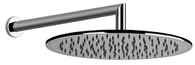 Gessi Emporio Antikalk-Kopfbrause mit Gelenk, runder Wandarm und Rosette D60 mm, Länge 348 mm, 47372, Farbe: Chrom