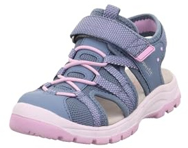 Superfit Mädchen Tornado Light Sandale, Blau Rosa 8010, 33 EU