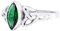 Windalf Zarter Damen Ring RIGANI 9 mm Keltischer Liebesknoten Grüner Smaragd 925 Sterlingsilber (Silber, 50 (16))