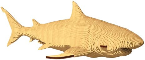 3D Puzzle-Set CARTONIC - Hai - Der Karton verwandelt Sich in eine Relief-Figur Haifisch - Alter 14+ - 85 Teile Karton 3D-Puzzle