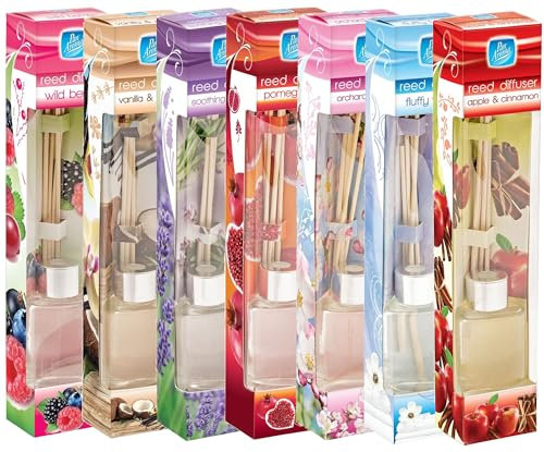 30ml Reed Diffuser, Soothing Fragrance, Home Decor, Fragrance Diffusers Set With Sticks, Best Aroma Scent For Home, Kitchen, Living Room, Bathroom (30ml Apple & Cinnamon)