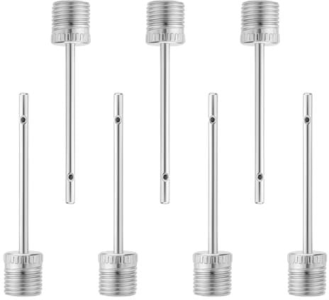 Coptiner Pump Needle Set with Side Holes, 20 Pcs Stainless Steel Ball Pump Needle, Needle Pump Adaptor, Sport Air Pin Adapter Valve, Inflator Ball Pump Needle for Basketball, Soccer, Rugby, Volleyball