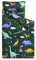 Wake In Cloud - Kleinkind-Schlafmatte mit Kissen und Decke, für Kinder, Jungen, Mädchen im Kindergarten, Kita, Vorschule, Vorschule, aufrollbarer Schlafsack, niedlicher bunter Dinosaurier, dunkelgrün,