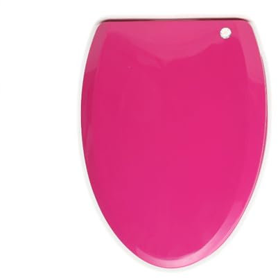 Giural Elongated Toilet Seat Slow Close, Toilet Seat with Easy Clean & Adjustable Hinges, Elongated, Color Toilet Seat PP Material, Oval Toilet Seat,Pink