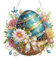 Lxmsja 5D Ostern Diamond Painting Anhänger, Osterei Diamond Painting Kinder Erwachsene, Hängende Ornament Bastelset Set für Erwachsene Geschenk Mädchen 7 8 9 10 11 Jahre, Ostergeschenke Kinder