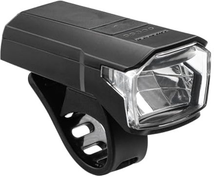 TRELOCK Fahrradlicht LS 480 LIGHTHAMMER 80 Lux, USB Ladefunktion, 100 m Sichtweite, 13 Stunden Leuchtdauer, LED Batterieindikator, StVZO zugelassen, Schwarz