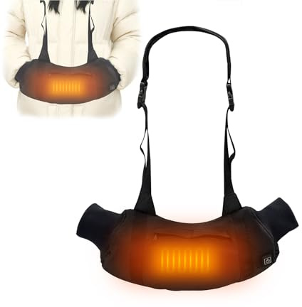 Electric Heated Hand Warmers Pouch Rechargeable Hand Warmer Gloves USB Heated Hand Muff with 3 Heat Levels for Camping Fishing Hunting Golf (Power Bank Not Included)