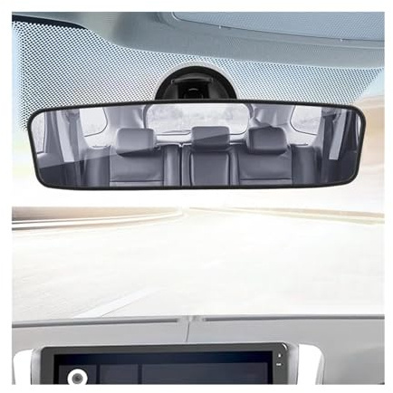KOKOGLGBTD Weitwinkel Rückspiegel Auto Styling Innenspiegel Verstellbarer Saugnapf Universeller 360° Drehspiegel(200x60 mm)