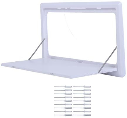 Leftwei Wandklapptisch für Wohnmobile, 800 X 450 Mm, Starke Tragfähigkeit, Faltbarer, Schwimmender, Abschließbarer Tisch für Camping, ABS, Langlebig, Direkte Passform