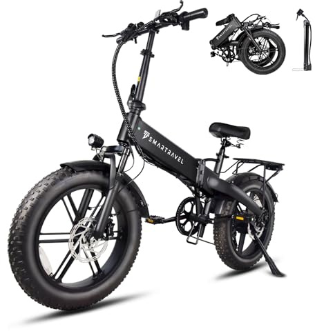 Fanesen E Bike Klapprad Elektrofahrrad 20''x4.0 Fatbike mit Hydraulische Bremsen 48V 15Ah Akku bis 120km 250W Motor 25km/h Ebike LCD Farbdisplay 7-Gang Elektrofahrrad für Damen Herren (Schwarz)
