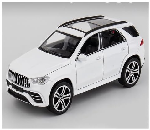 AMYALIN Modellauto Automodell 1:32 Für Benz Für GLE 63S Modellauto Aus Metallguss Modellfahrzeuge(Weiß)
