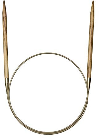Addi Rundstricknadel aus Olivenholz, 100 cm x 3,25 mm.